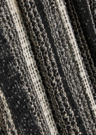 Missoni Striped Open-knit Kaftan Cover-up White And Black