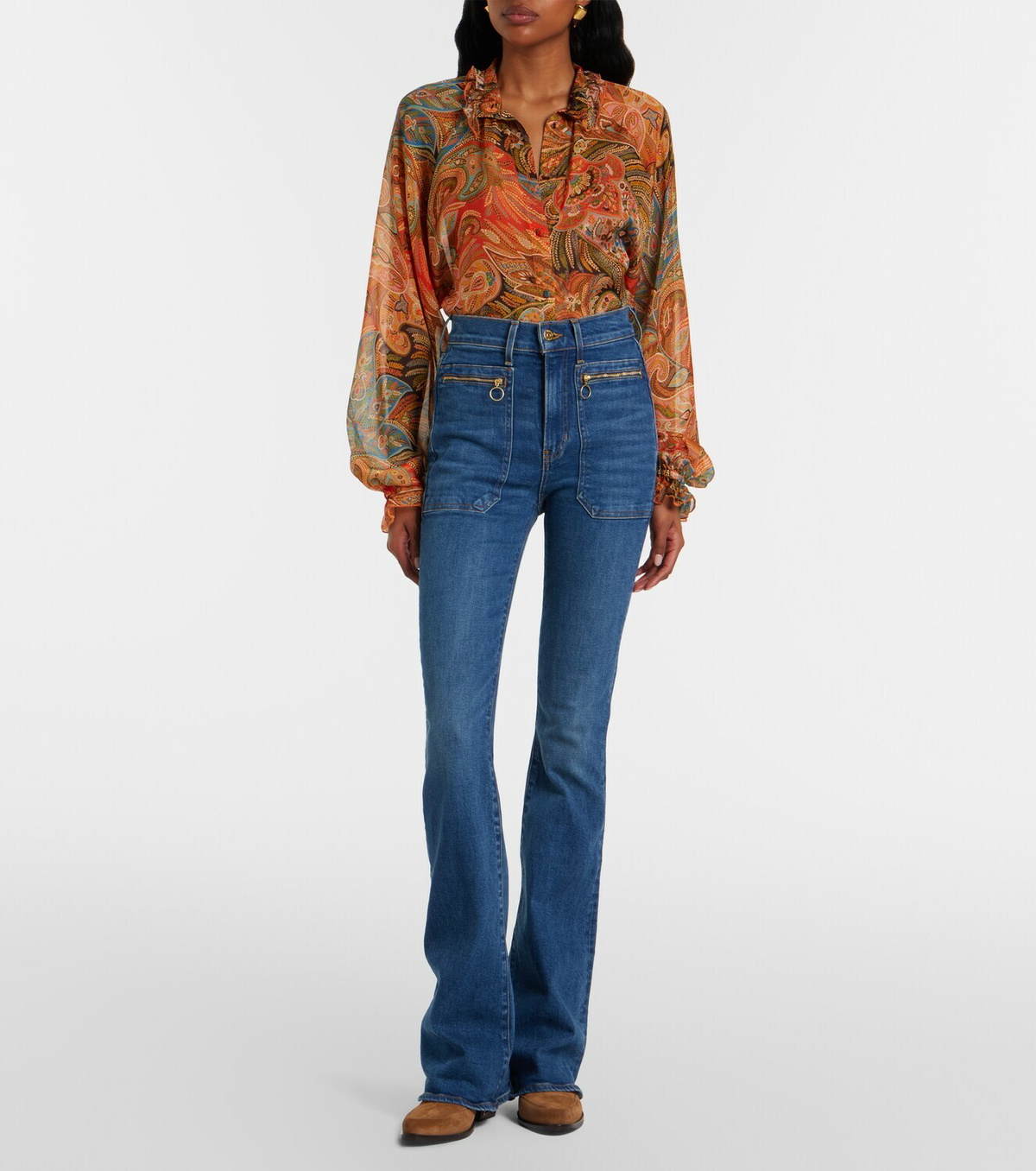 Veronica Beard Beverly flared jeans