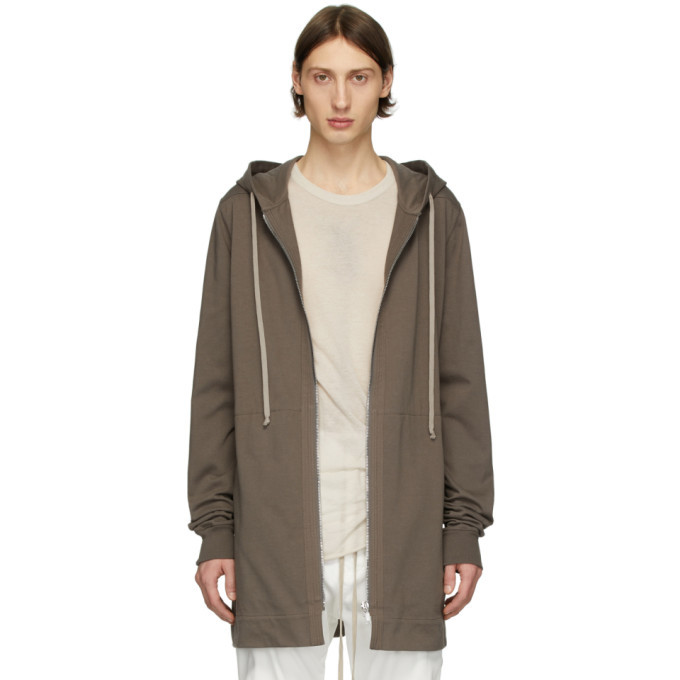 Photo: Rick Owens Grey Zip-Up Hoodie