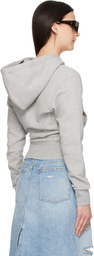 VAQUERA Gray Twisted Hoodie