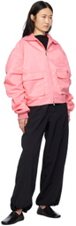 Birrot Pink Love Bomber Jacket