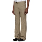 Ernest W. Baker Brown Cuffed 70s Trousers