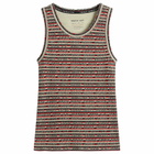 Martine Rose Women's Vest in Red/Grey Stripe