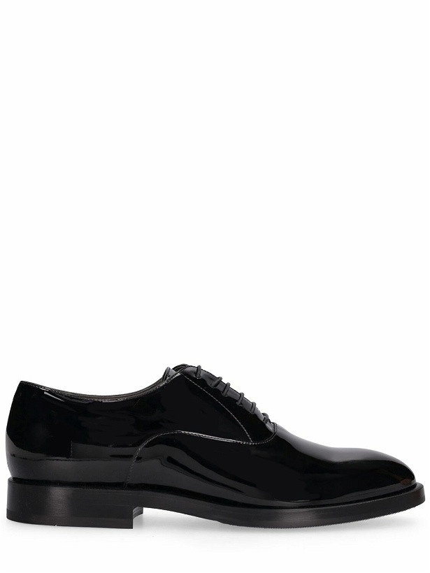 Photo: BRUNELLO CUCINELLI - Patent Leather Oxford Lace-up Shoes
