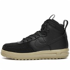 Nike Men's Lunar Force 1 Duckboot Sneakers in Black/Neutral Olive