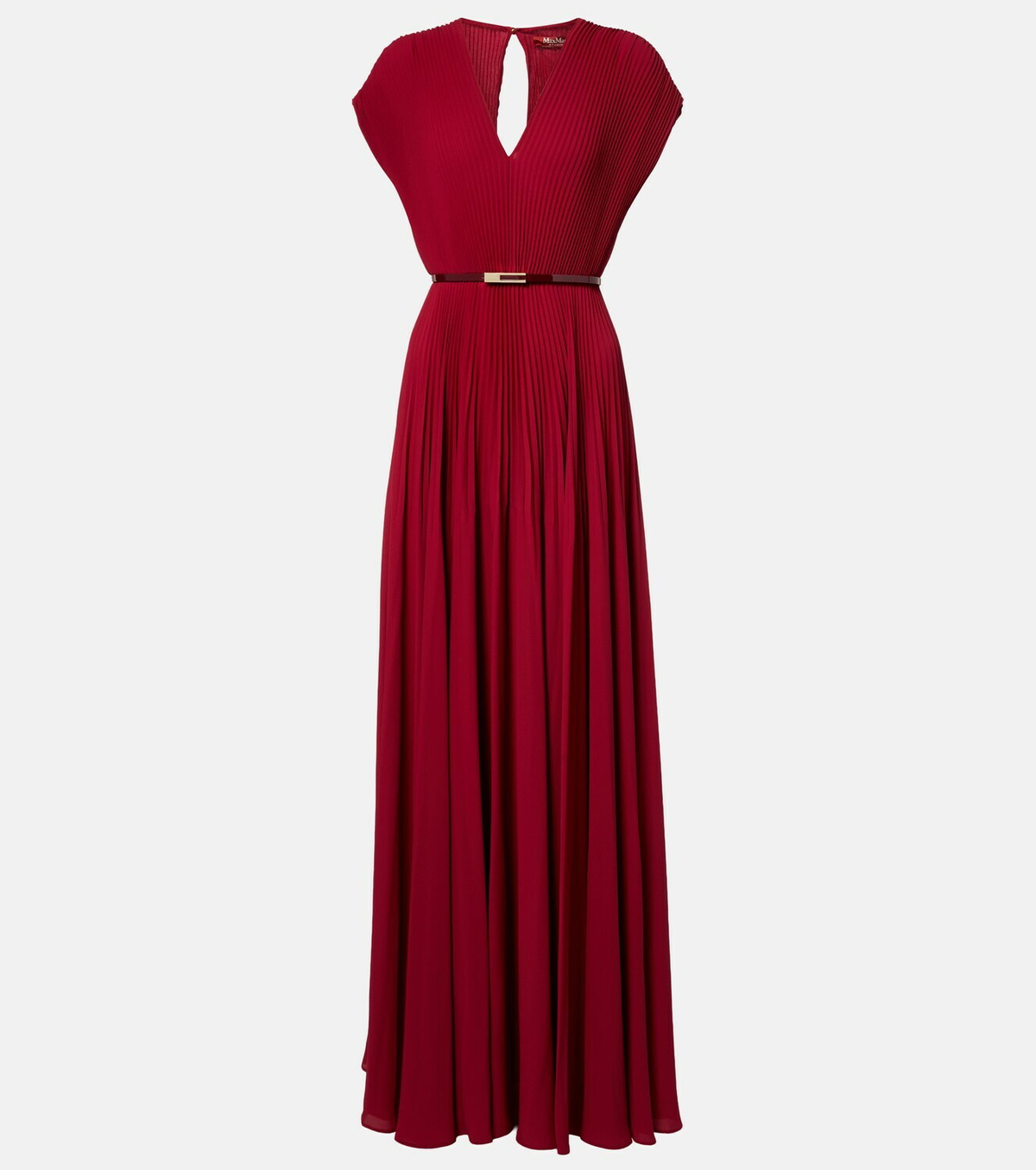 Max Mara Elegante plissé georgette gown