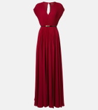 Max Mara Elegante plissé georgette gown
