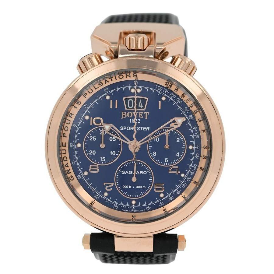 Bovet Sportster Chronograph Automatic Blue Dial Mens Watch SP0420-MA