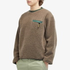 thisisneverthat Men's x Gore-Tex Windstopper Fleece Sweatshirt in Mud