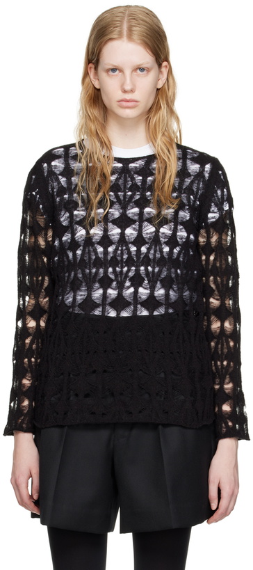 Photo: Comme des Garçons Black Semi-Sheer Sweater