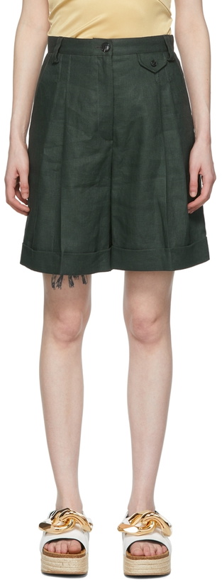 Photo: Maiden Name SSENSE Exclusive Green Emily Shorts