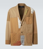 Comme des Garçons Homme Cotton-blend satin blazer