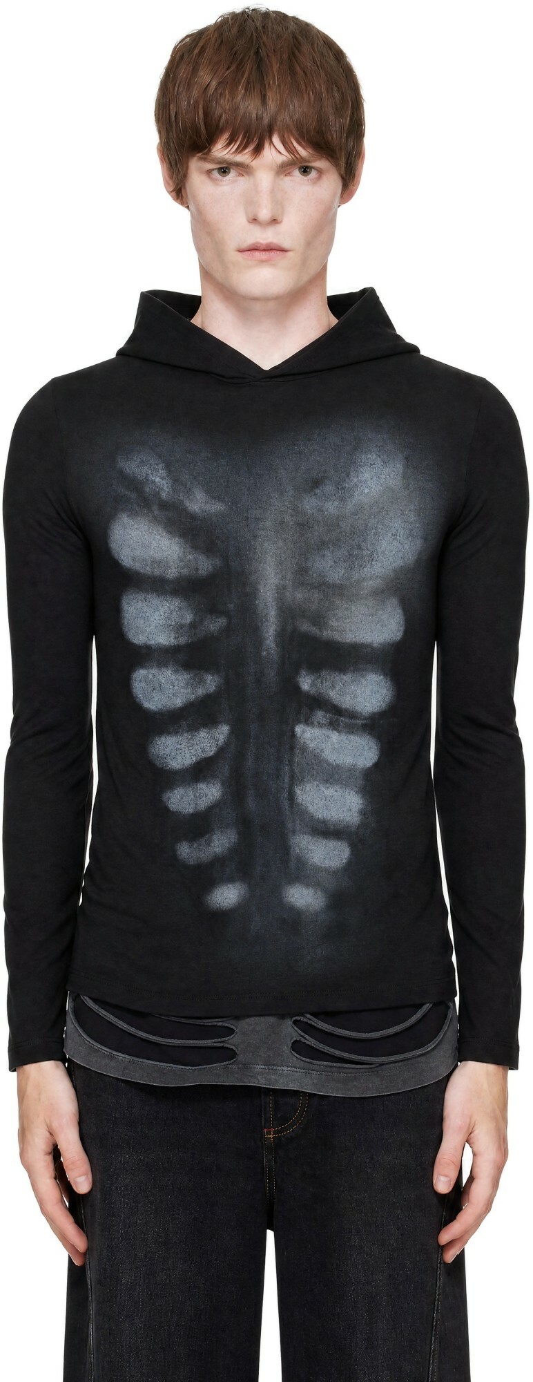 AVAVAV Black X-Ray Baselayer Hoodie