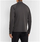 Reigning Champ - Trail Slim-Fit Power Dry Tech-Piqué Half-Zip T-Shirt - Gray
