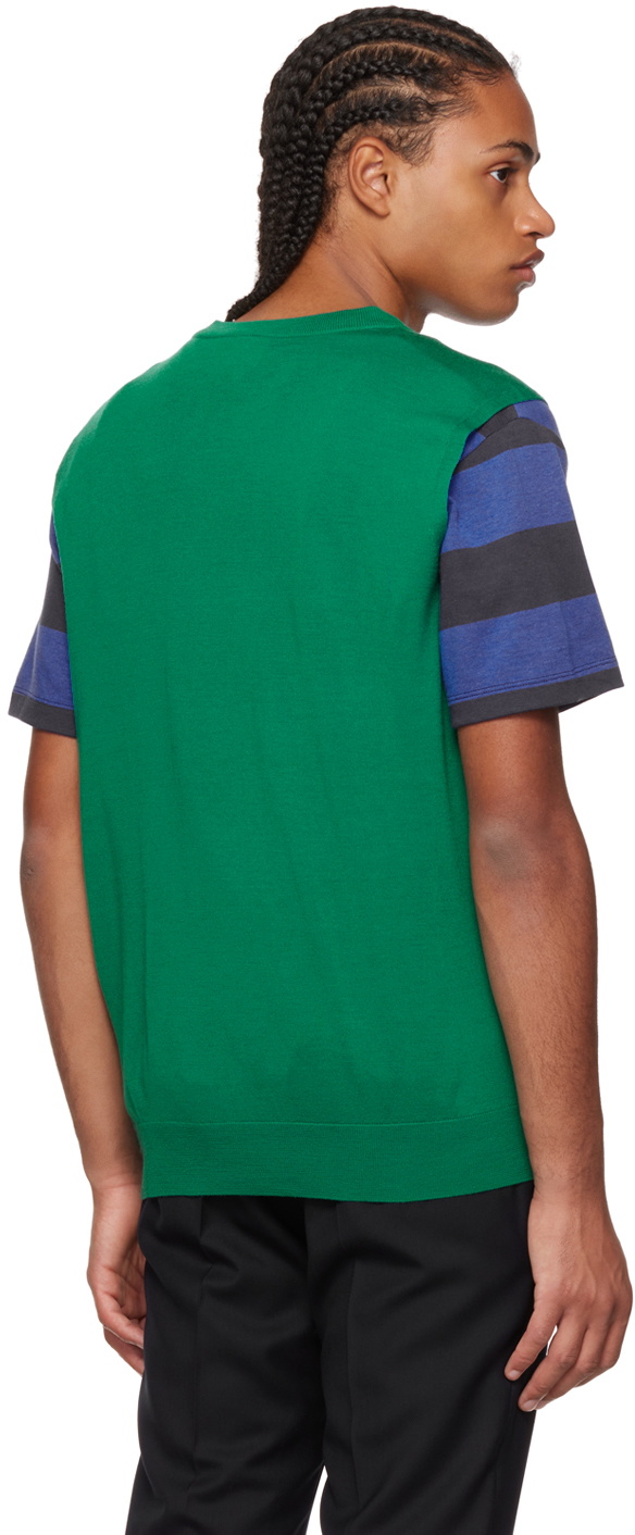 Paul Smith Green V-Neck Vest
