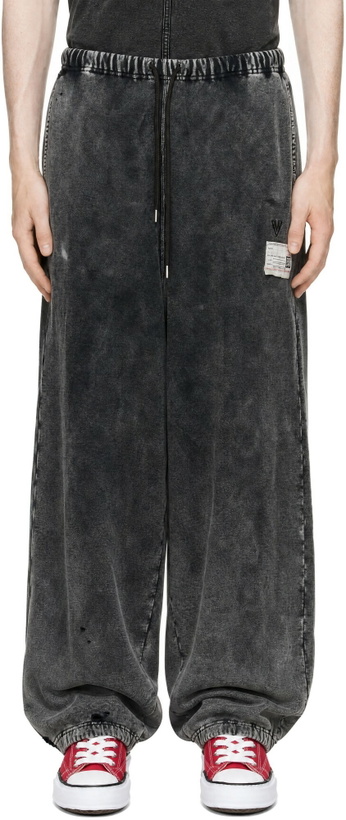Photo: Maison MIHARA YASUHIRO Black Bleached Sweatpants