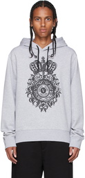 Versace Jeans Couture Grey V-Emblem Hoodie