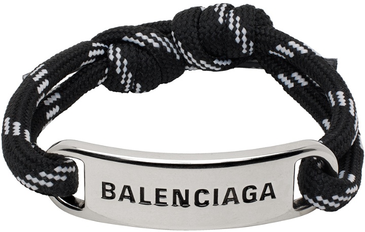 Photo: Balenciaga Black Plate Bracelet