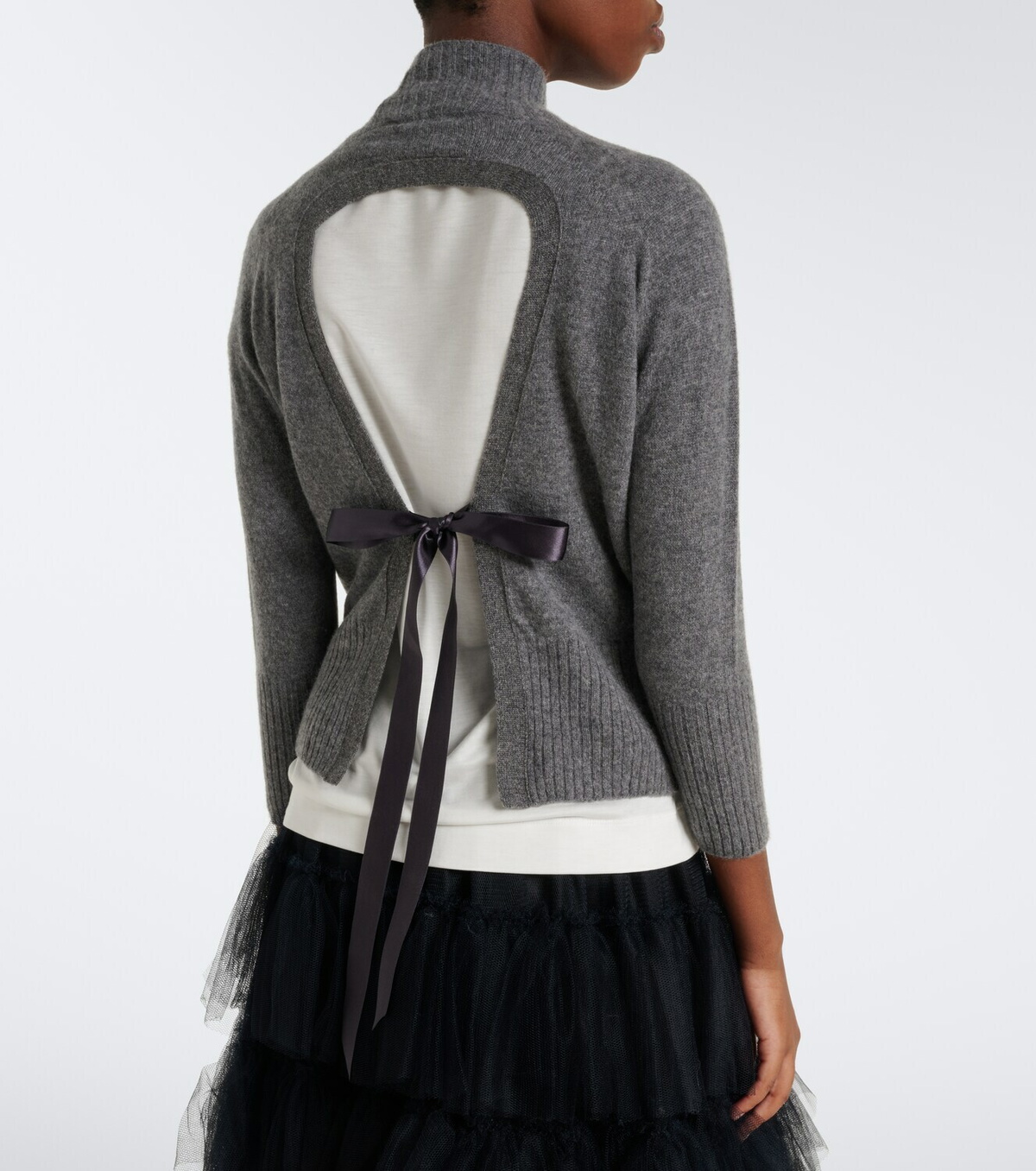 Simone Rocha Embellished cashmere turtleneck sweater