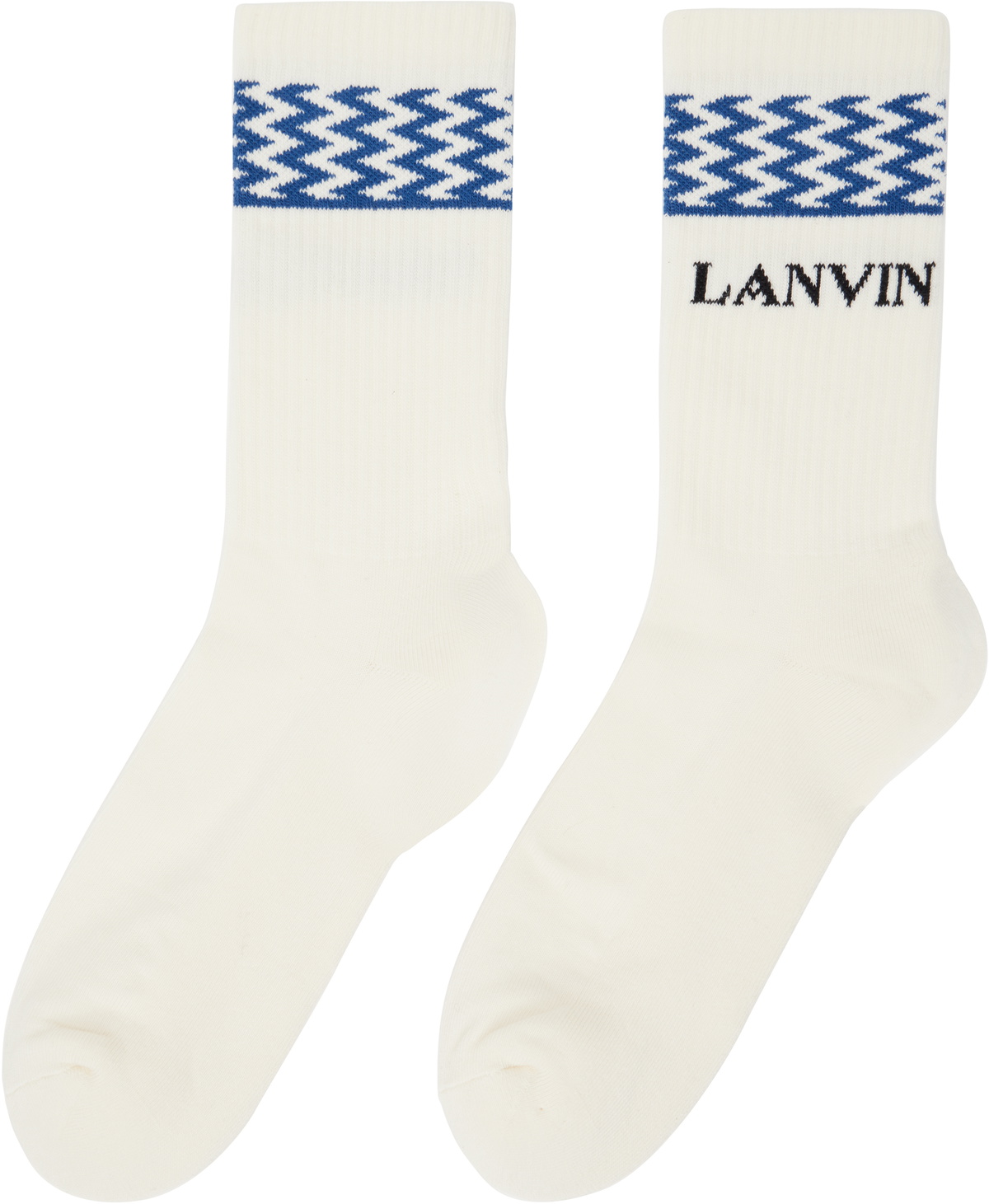 Lanvin Off-White Curb Socks