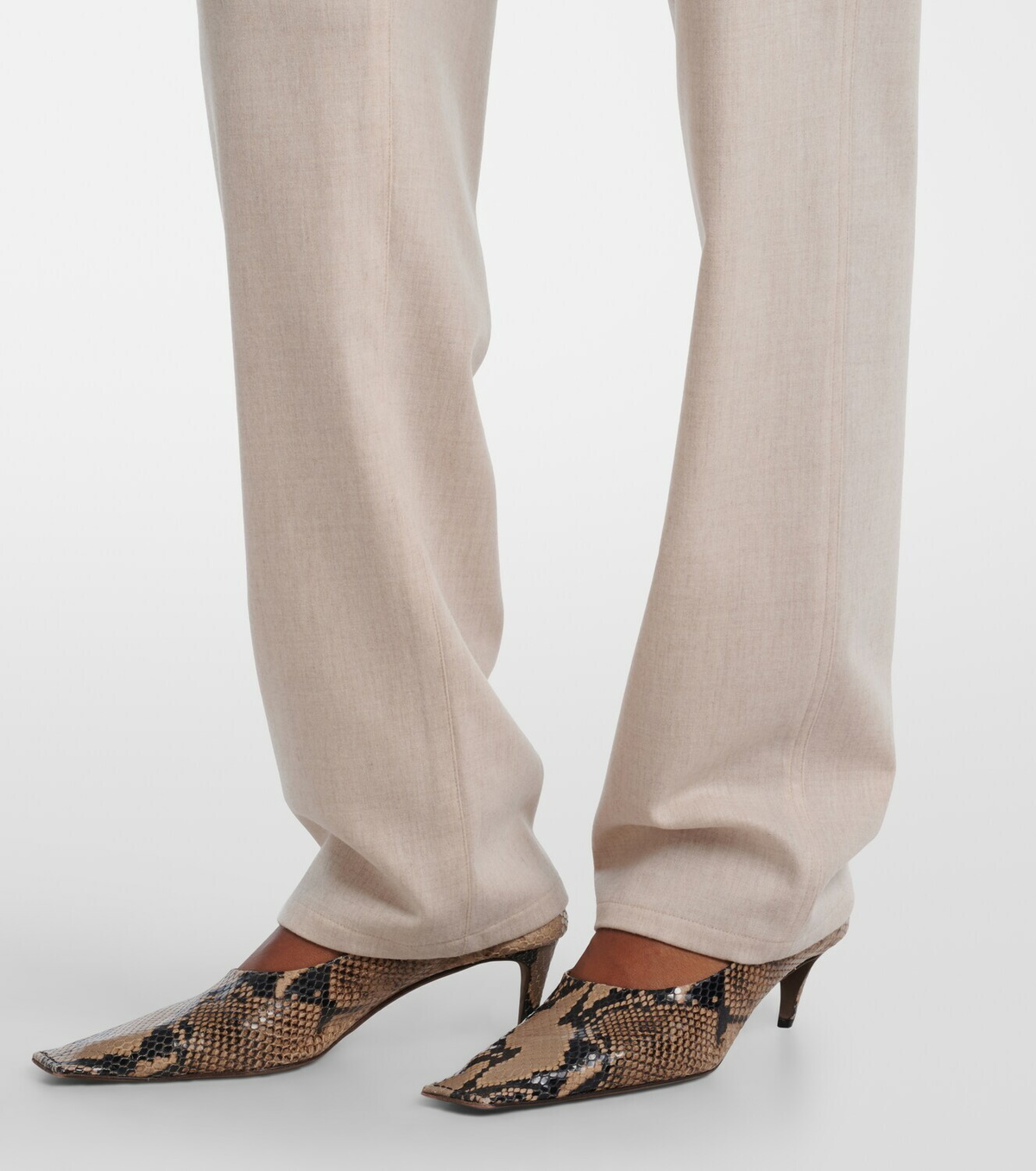 Khaite Callum wool and cashmere straight pants