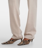 Khaite Callum wool and cashmere straight pants