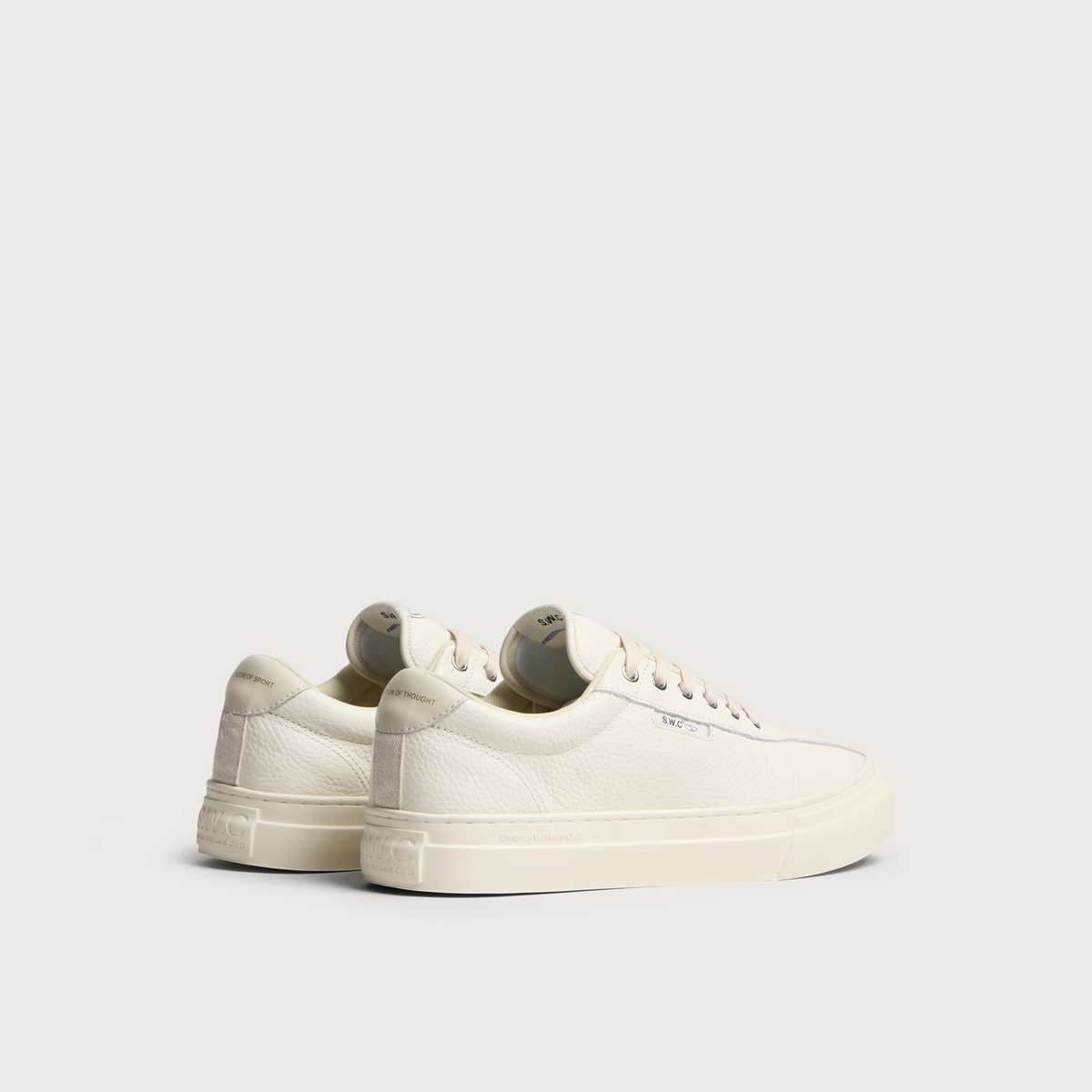 Stepney Workers Club Men's Dellow 02 Tumbled Lea - END. Exclusive in White