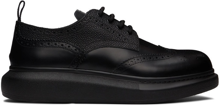 Photo: Alexander McQueen Black Hybrid Lace-Up Brogues