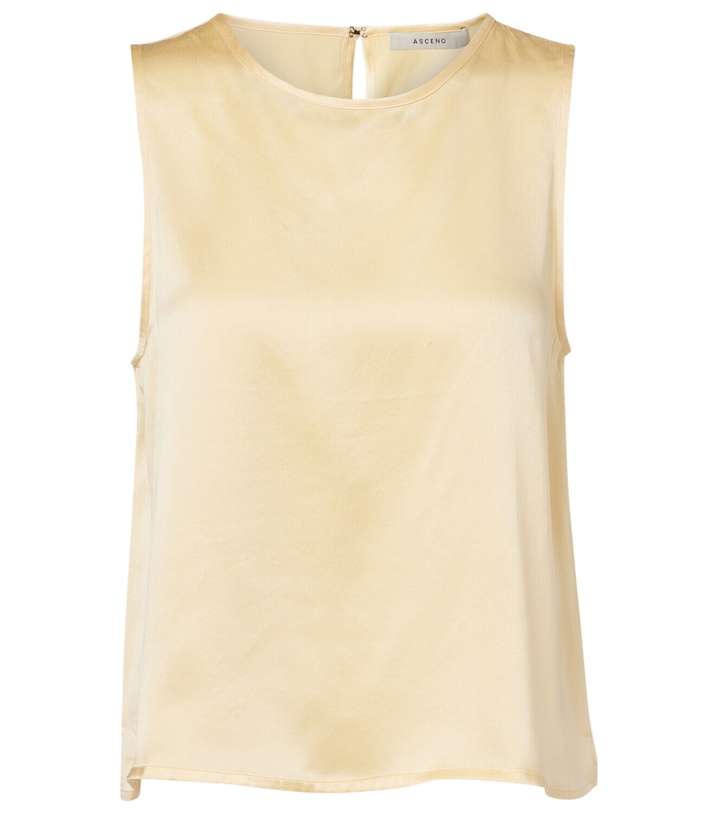 Photo: Asceno Sofia silk charmeuse tank top