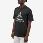 Adidas Men's Adventure Volcano T-Shirt in Black