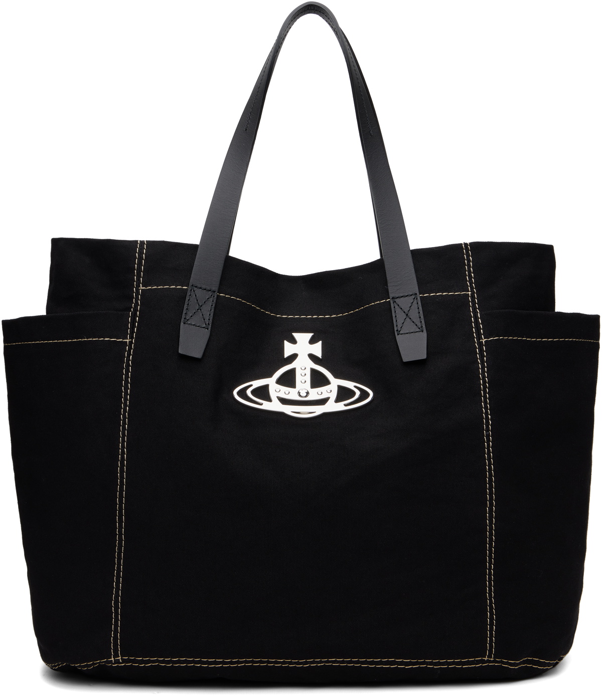 Vivienne Westwood Black Utility Small Shopper Tote Vivienne Westwood