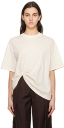 DRAE Off-White Twist T-Shirt