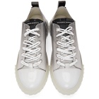 Giuseppe Zanotti Grey Patent Blabber Sneakers