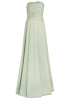 Bernadette Lucinda Ruched Taffeta Maxi Dress Mint