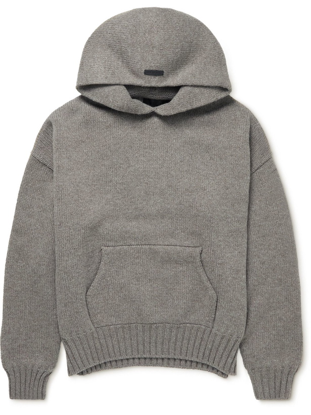 Photo: Fear of God - Oversized Wool Hoodie - Gray