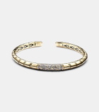 Marina B Ondine 18kt gold bangle with diamonds