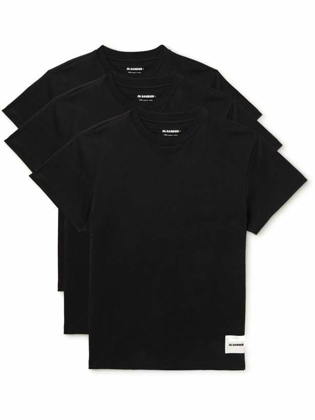 Photo: Jil Sander - Set of Three Organic Cotton-Jersey T-Shirts - Black