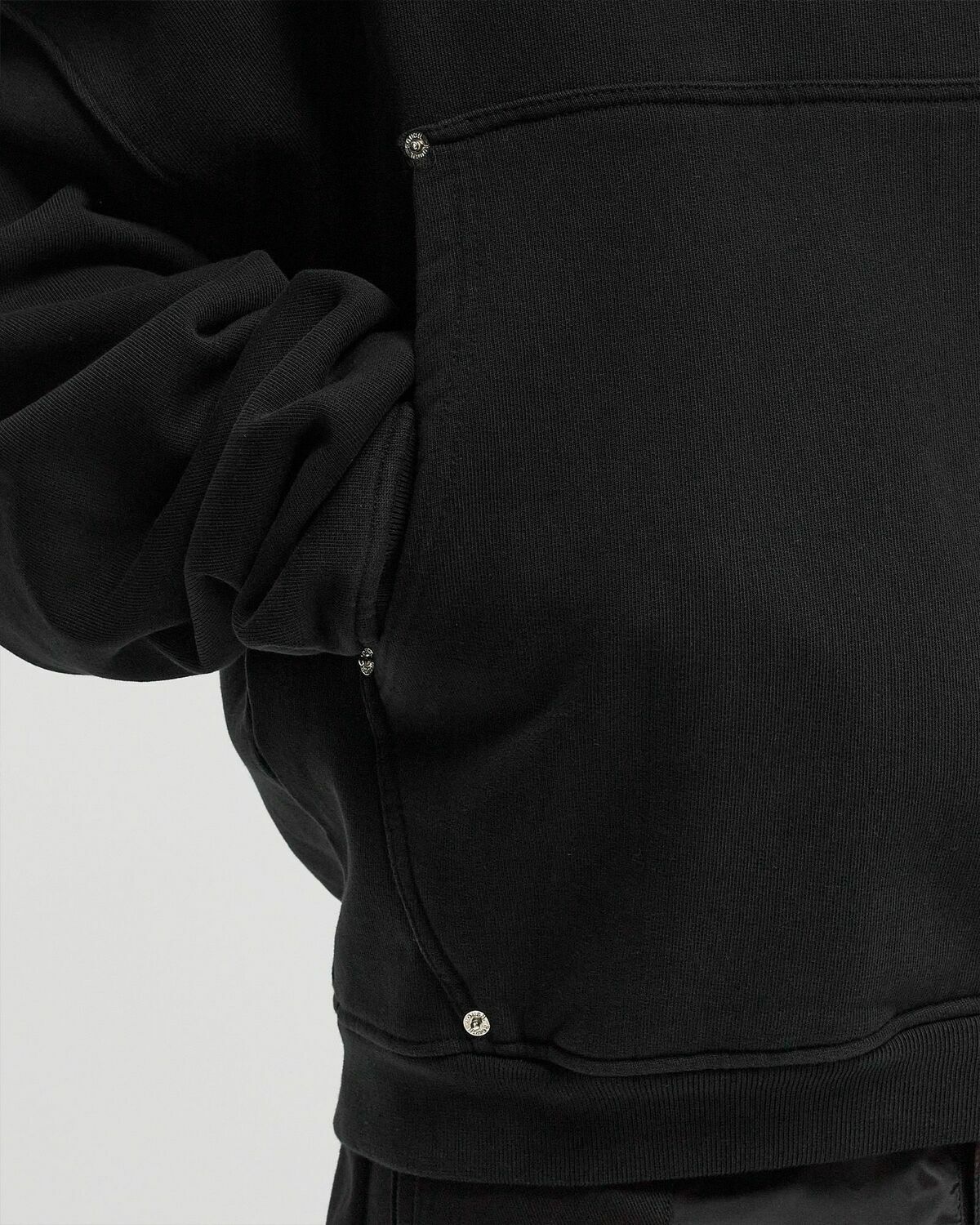 Rough. Olive Emblem Hoodie Black Hoodies