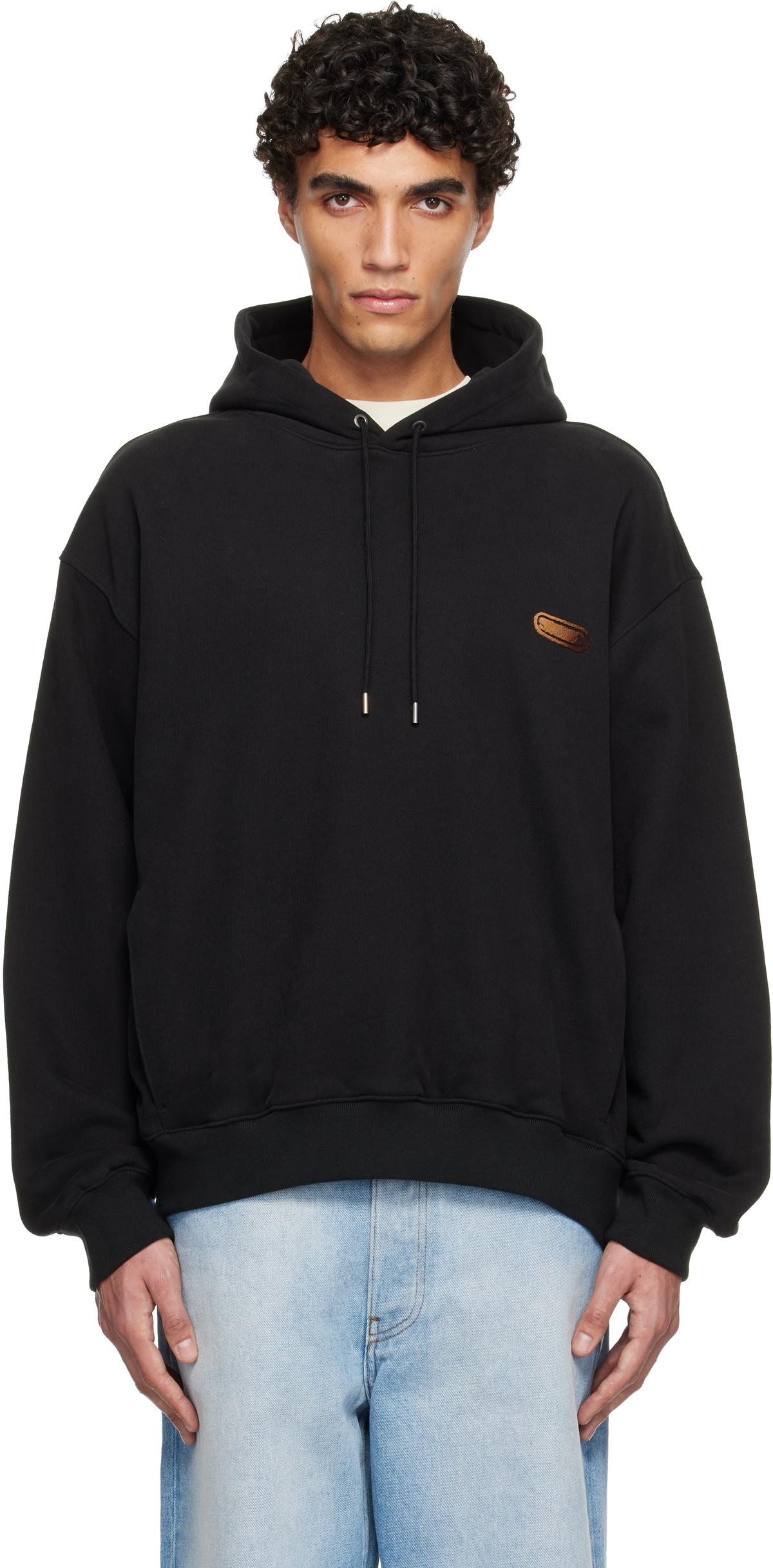 Solid Homme Black Back Logo Hoodie