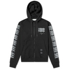 Off-White Diagonal Sleeve Industrial Arrows Zip Hoody