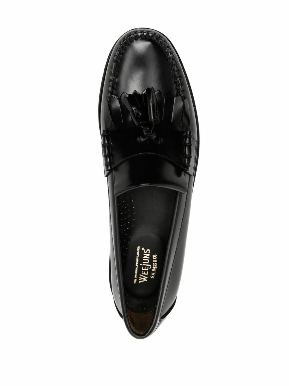 G.H. Bass & Co. Black Kiltie Loafers G.H. Bass & Co
