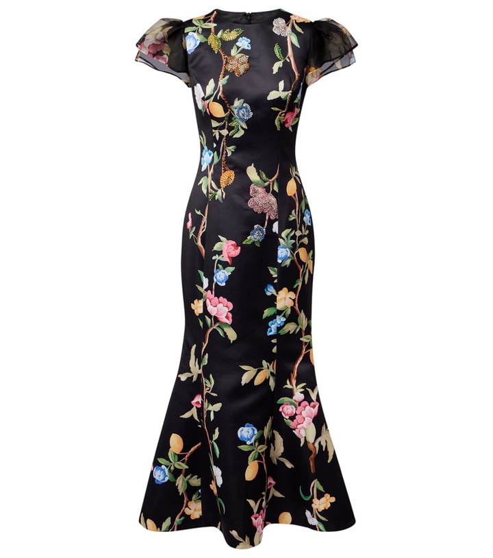 Photo: Leo Lin Sofia embellished floral maxi dress