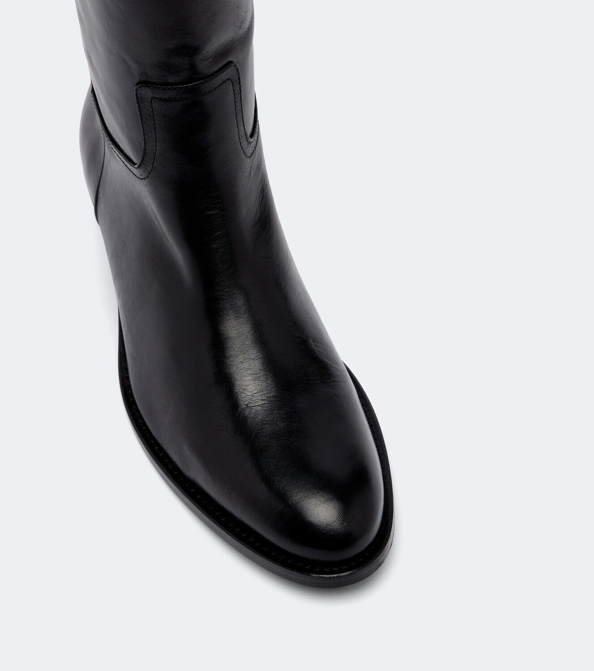 JUDE Den leather knee-high boots