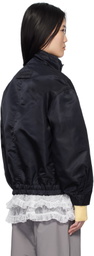 Sandy Liang Navy Carlton Jacket