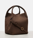 Loro Piana Bale Small leather bucket bag