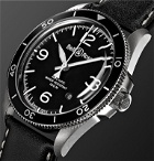 Bell & Ross - BR V2-92 Automatic 41mm Stainless Steel and Leather Watch, Ref. No. BRV292-­‐BL-­‐ST/SCA - Black