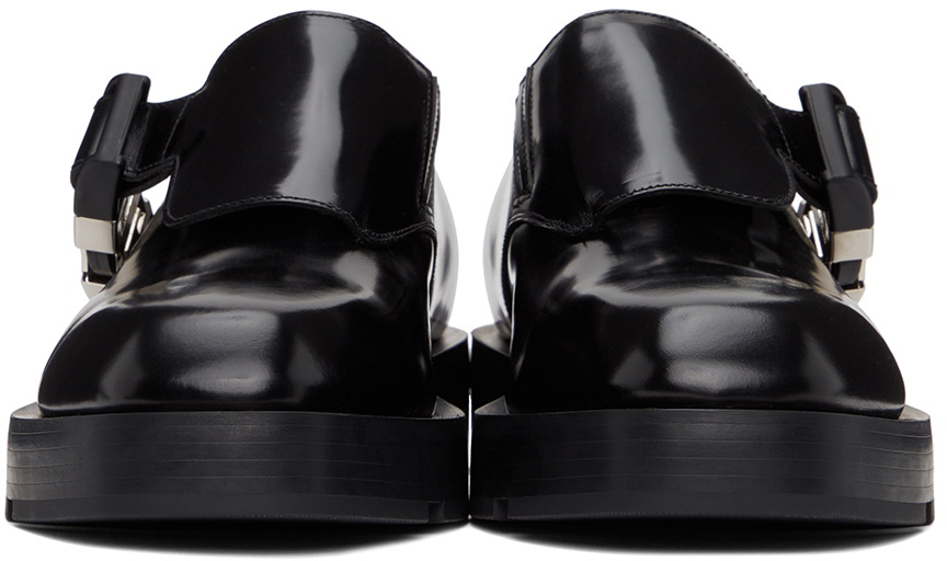 Givenchy Black Squared Buckle Loafers Givenchy