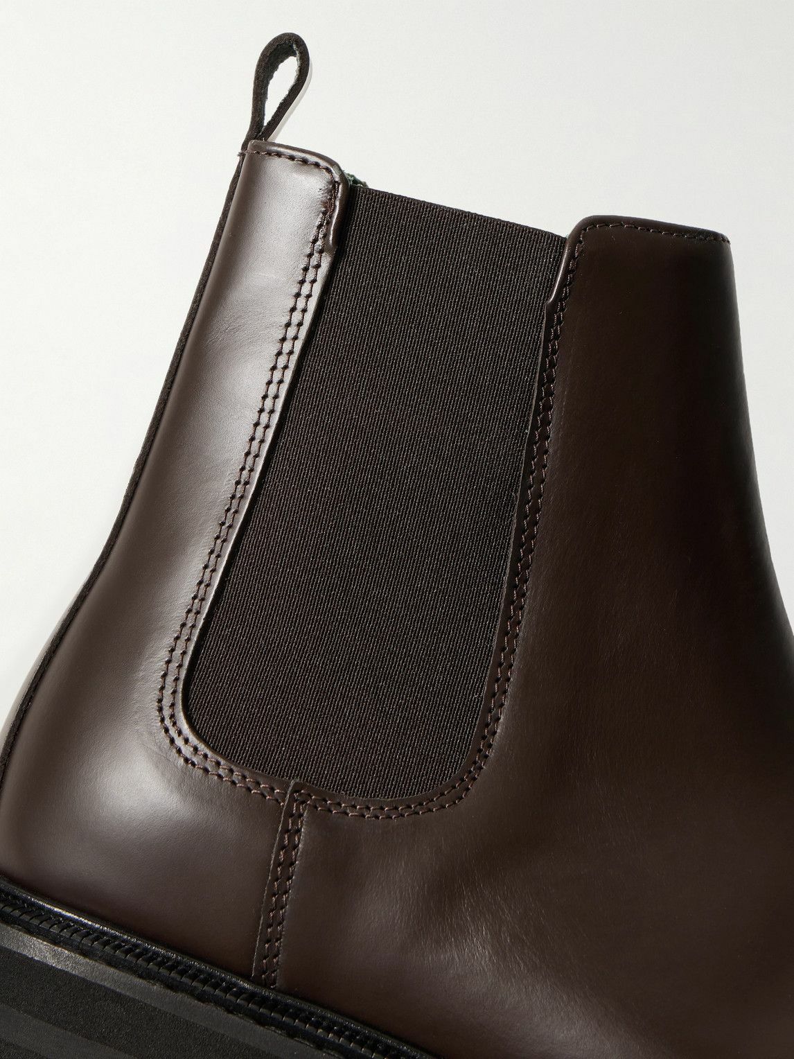 VINNY's - Officer Leather Chelsea Boots - Brown