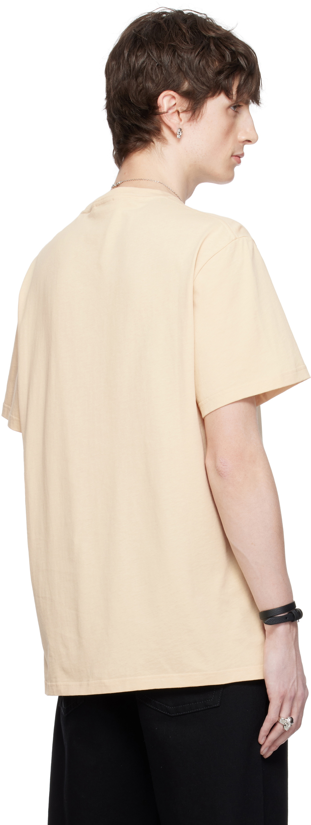 McQueen Beige Printed T-shirt