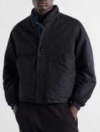 A.PRESSE - Paneled Cotton-Canvas Jacket - Black